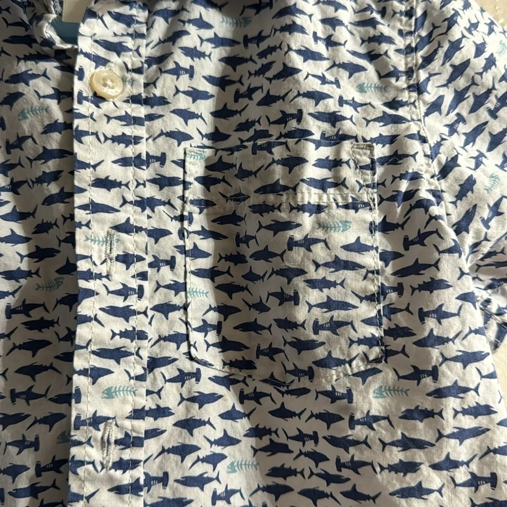 Oshkosh B’gosh Shark Print Button Down Shirt